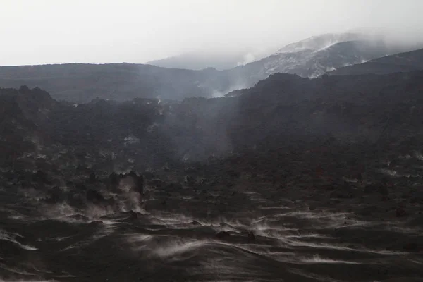 Rússia Kamchatka Erupção Vulcão Tolbachik 2013 — Fotografia de Stock