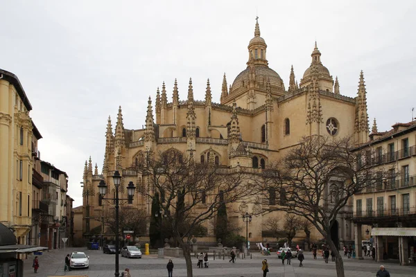 Spain Segovia Segovia Cathedral Catedral Santa Maria Segovia Royaltyfria Stockfoton