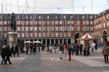 Spain, Madrid: Plaza Mayor