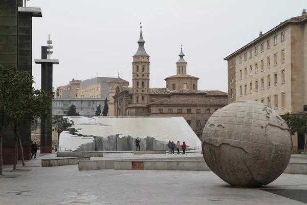 España Zaragoza Lugar Nuestra Señora Del Pilar — Foto de Stock