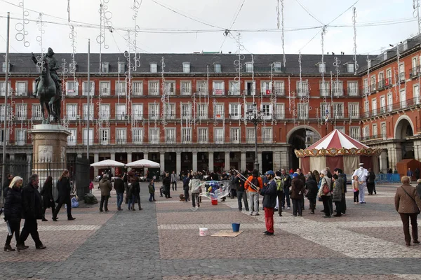 España Madrid Plaza Mayor — Foto de Stock