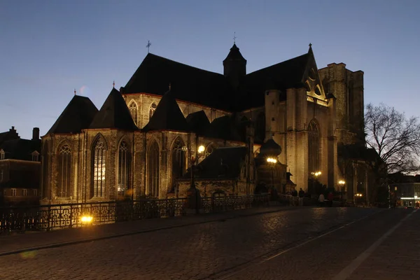 Belgium Gent Church Holy Archangels Michael — Stock Photo, Image