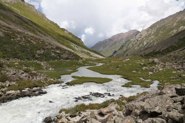 Kyrgyzská Republika Horská Řeka — Stock fotografie