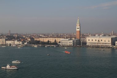 İtalya, Venedik: Campanile katedral San Giorgio Maggiore görünümünden