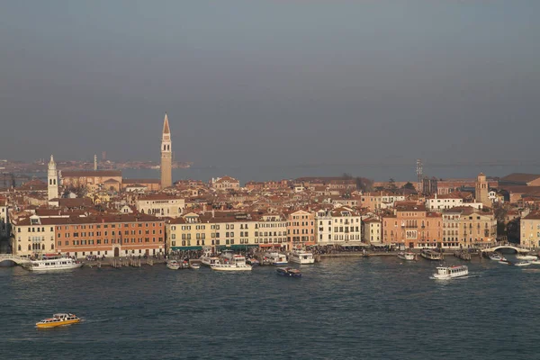 Italia Venecia Vista Desde Campanario Catedral San Giorgio Maggiore — Foto de Stock