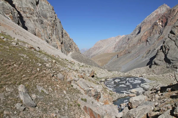 Tadżykistan Fann Góry Rzeka Zindon — Zdjęcie stockowe