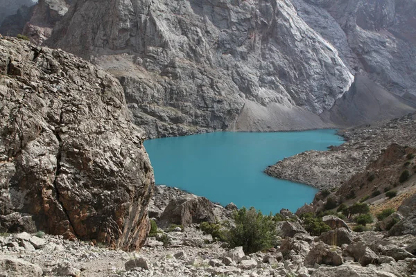 Таджикистан Fann Гори Bolshoye Allou Озеро — стокове фото
