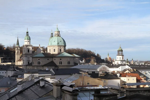 Austria Salzburgo Vista Catedral Salzburgo — Foto de Stock