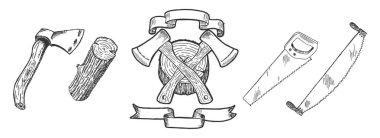 Kereste aletleri kompozisyon