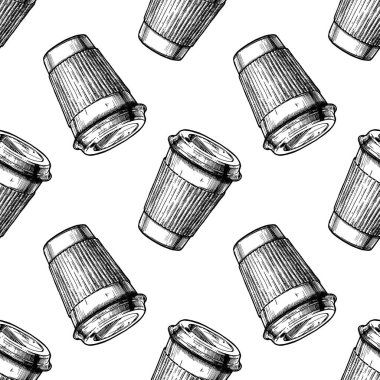 kahve seamless modeli