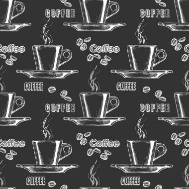 Espresso bardağıyla desen