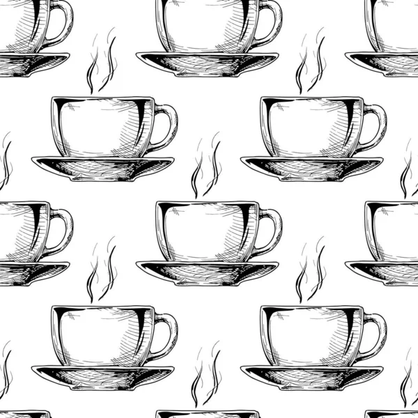 Modèle avec grande tasse en céramique — Image vectorielle