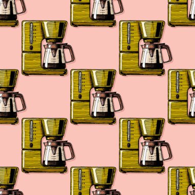 Kahve makineli desen 
