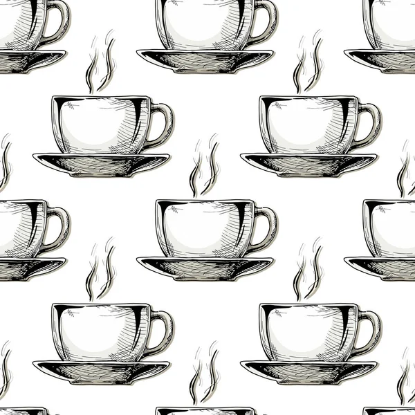 Modèle avec grande tasse en céramique — Image vectorielle