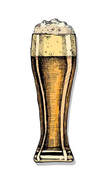 Ilustración de cerveza — Vector de stock