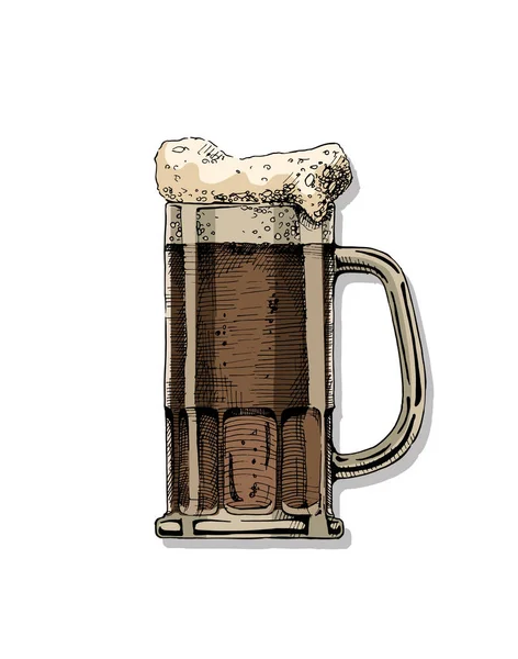 Ilustração da cerveja — Vetor de Stock