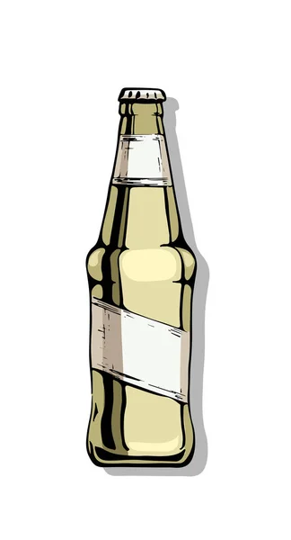 Abbildung der Bierflasche — Stockvektor