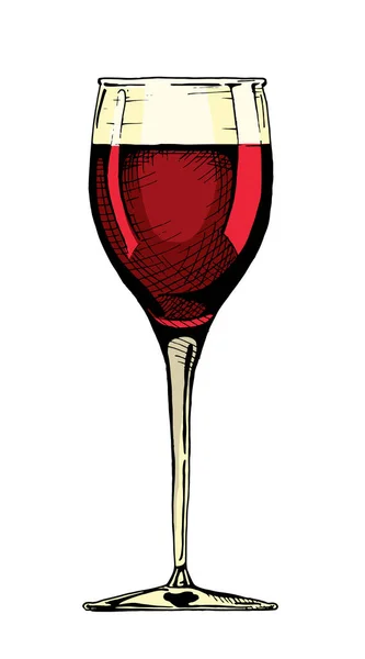 ワイングラスのイラスト — ストックベクタ