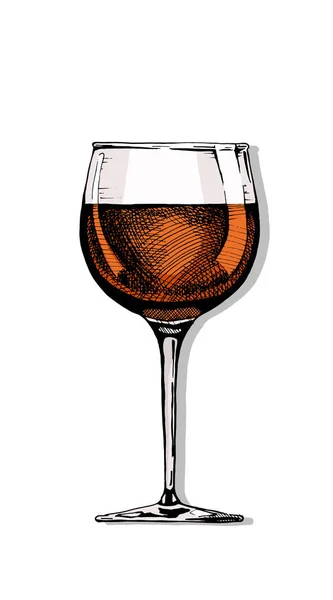 Illustration de verre à vin — Image vectorielle