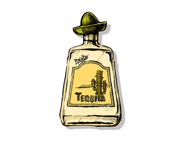 Ilustrasi Tequila - Stok Vektor