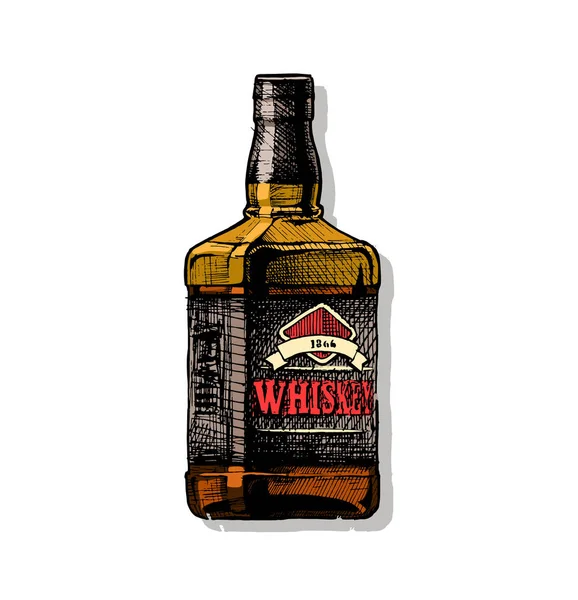 Illusztráció: whiskey — Stock Vector