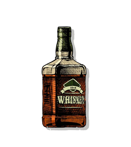 Illusztráció: whiskey — Stock Vector