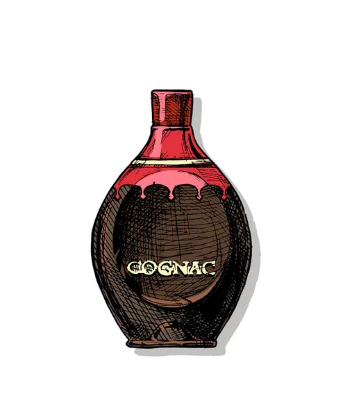 Illustration av Cognac — Stock vektor
