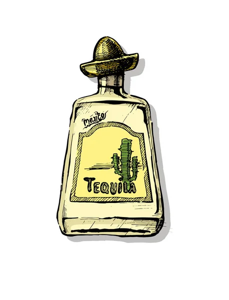 Illustration de la tequila — Image vectorielle