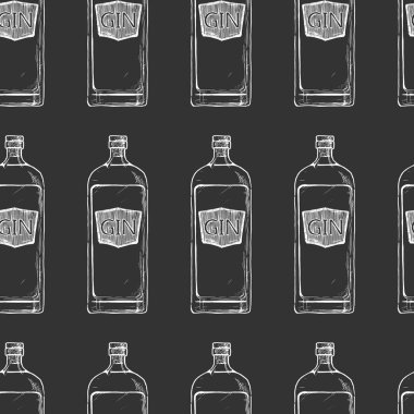 Alkol şişeleri ile desen