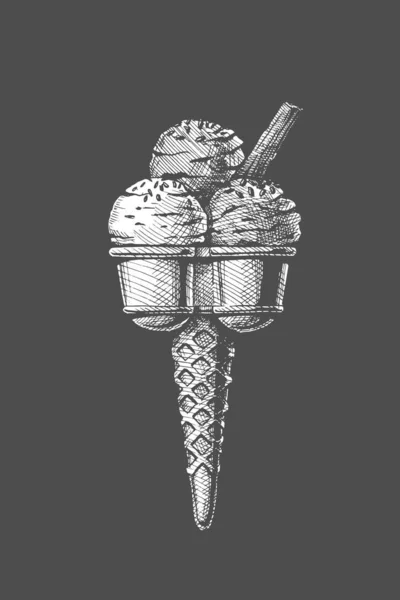 Helado Scoop — Archivo Imágenes Vectoriales