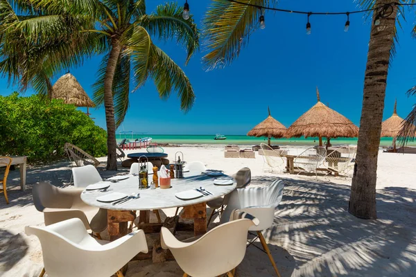 Tropischer Strand Auf Isla Holbox Quintana Roo Mexiko — Stockfoto