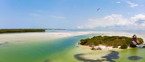 Aerial View Isla Pasion Island Isla Holbox Mexico — Stock Photo, Image