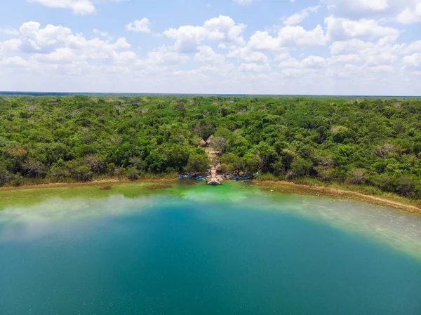 Légifotó Punta Laguna Quintana Roo Mexikó — Stock Fotó