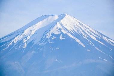 Kawaguchiko, Japonya Fuji en yüksek dağ görünümünü kapat