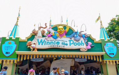 Hong Kong Disneyland çok popüler birçok macera Winnie The Pooh cazibe