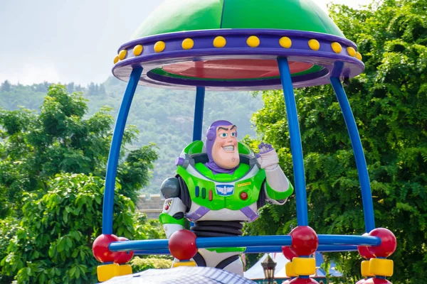 Buzz Lightyear Personaje Ficticio Franquicia Toy Story Desfile Diurno — Foto de Stock