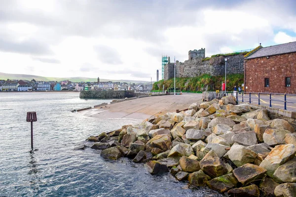 Prachtige Landschap Kust Stad Van Peel Het Eiland Man — Stockfoto