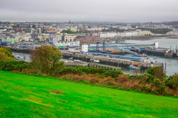 Bella Vista Sul Paesaggio Della Città Balneare Douglas Nell Isola — Foto Stock