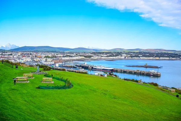 Pohled Krásné Přímořské Město Douglas Isle Man Hlavní Největší Město — Stock fotografie