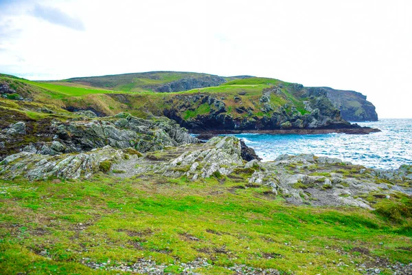 Beautiful Landscape Calf Sound Isle Man Very Famous Viewpoint Island — Stock Photo, Image