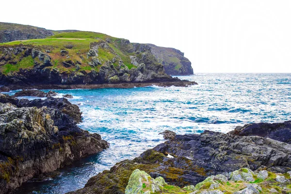 Prachtige Landschap Van Kalf Geluid Het Eiland Man Een Zeer — Stockfoto