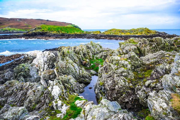 Beautiful Landscape Calf Sound Isle Man Very Famous Viewpoint Island — Stock Photo, Image