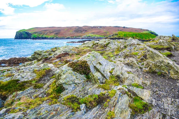 Beautiful Landscape Calf Sound Isle Man Very Famous Viewpoint Island — Stock Photo, Image