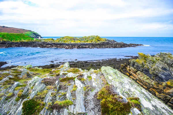 Hermoso Paisaje Calf Sound Isla Man Mirador Muy Famoso Isla — Foto de Stock