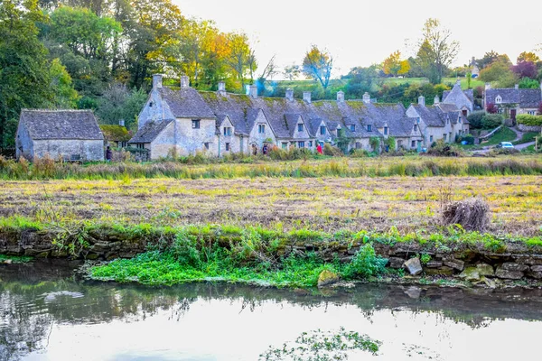 Красивий Старий Село Bibury Окрузі Cotswold Глостершир Англія Велика Британія — стокове фото