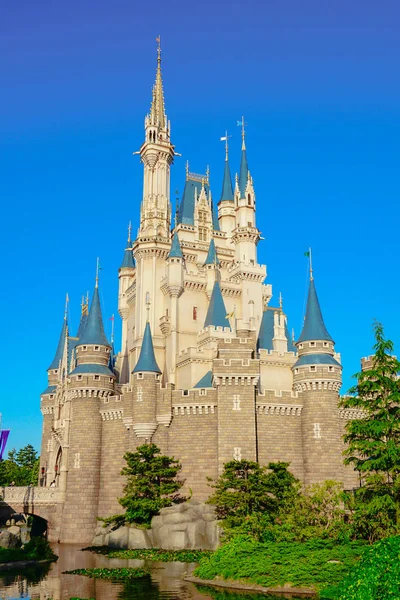 Hermoso Castillo Cenicienta Icono Tokyo Disneyland Tokyo Disney Resort Urayasu — Foto de Stock