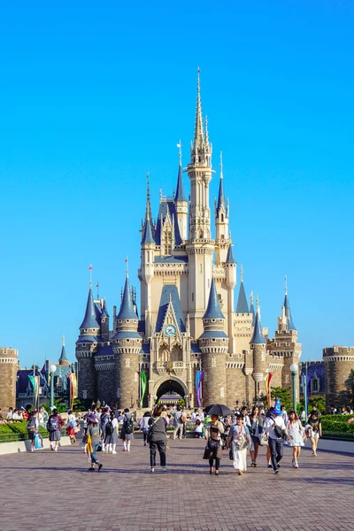 Bellissimo Castello Cenerentola Icona Tokyo Disneyland Tokyo Disney Resort Urayasu — Foto Stock