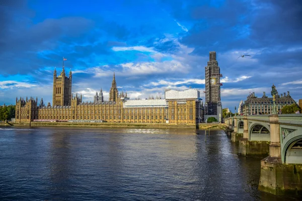 House Parliament Big Ben Clock Tower Repair Maintenance Londres Angleterre — Photo