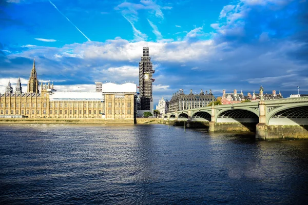 House Parliament Big Ben Clock Tower Repair Maintenance Londres Angleterre — Photo