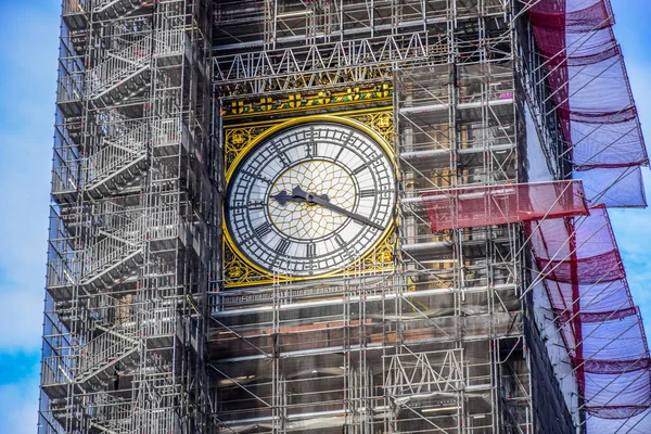 Tour Horloge Big Ben Réparation Entretien Est Restée Silencieuse Pour — Photo